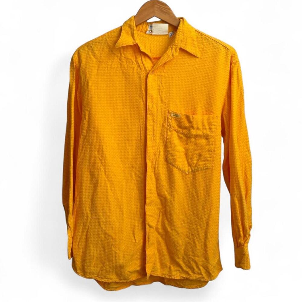 Vintage 80s Guess George’s Marciano Button Up Shirt Men’s Sz 2 Lightweight Disco